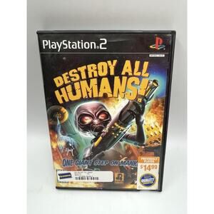 Destroy All Humans Sony PlayStation 2 PS2 CIB Complete W/ Manual TESTED